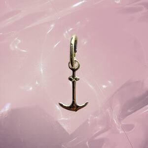 Y2K 925 Sterling silver mini anchor lucky charm pendant grunge